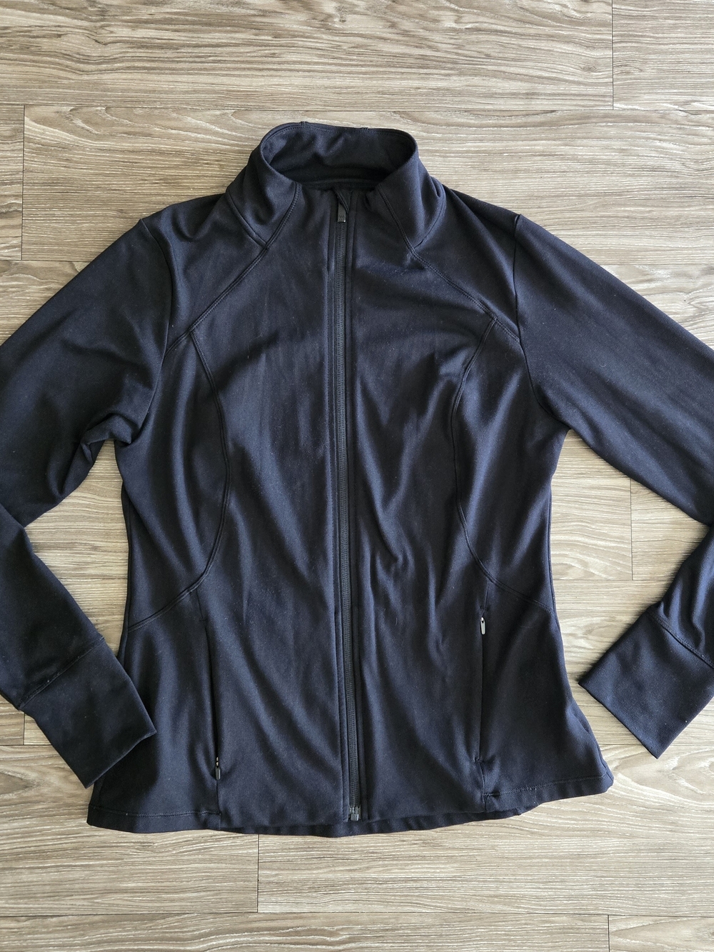 all in motion Black Full-Zip Active Bomber Jacket